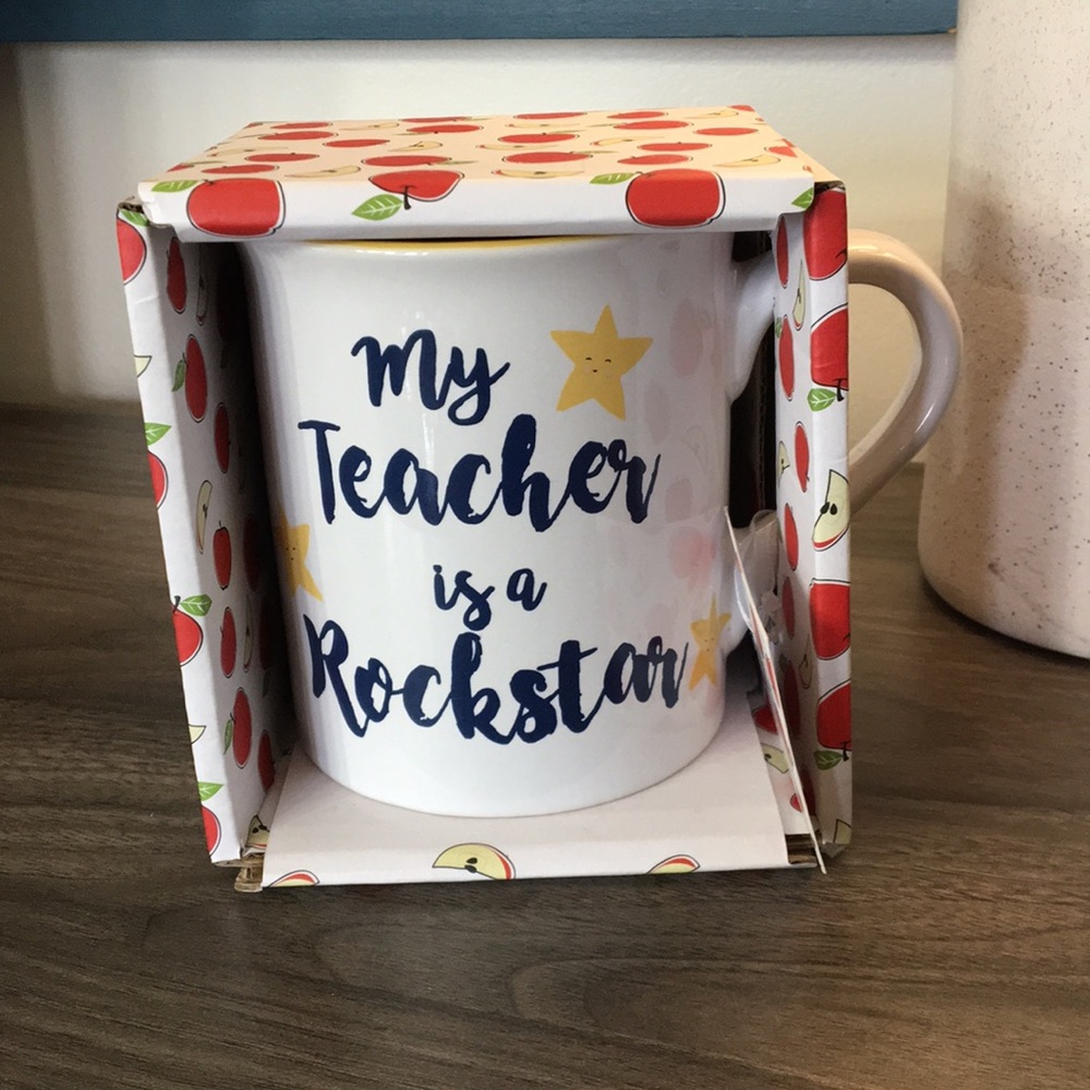 Teacher Appreciation Coffee Mug Ceramic 4.25” Tall New in Packaging